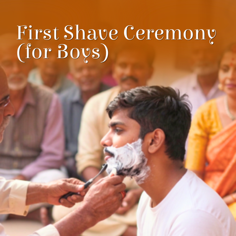 First Shave Ceremony ceremony at Govardhan Eco Village
