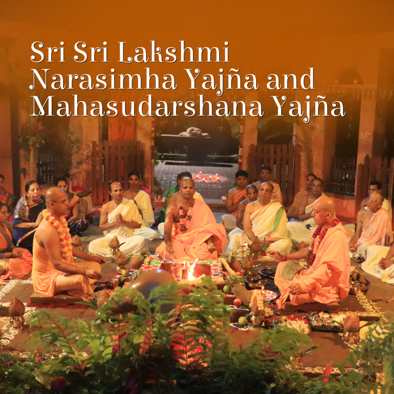 Lakshmi Narasimha & Mahasudarshana Yajña ceremony at Govardhan Eco Village
