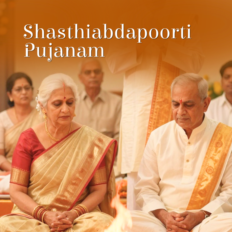 Shasthiabdapoorti Pujanam ceremony at Govardhan Eco Village