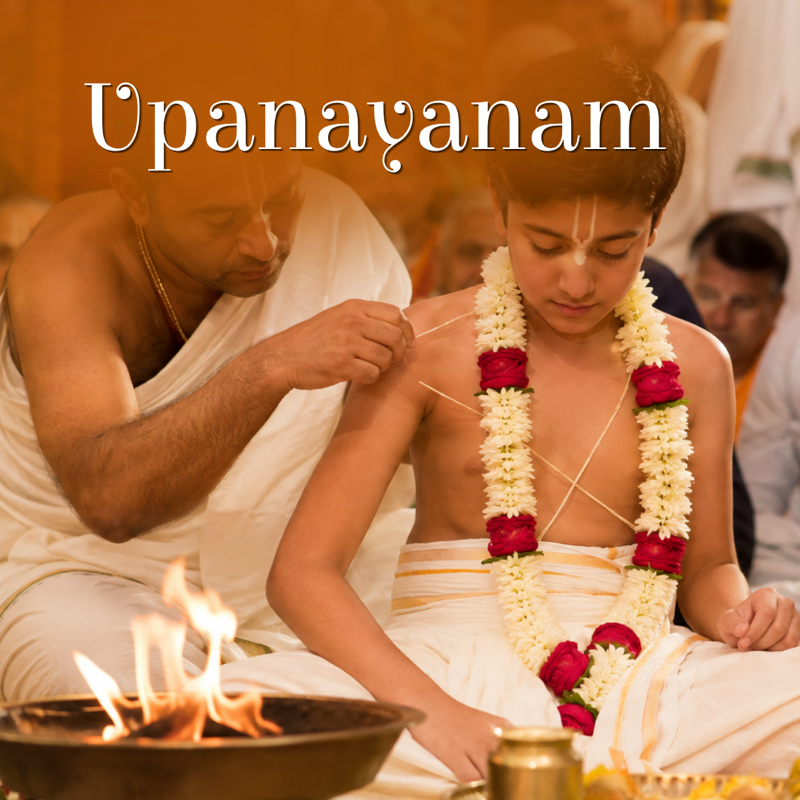 Upanayana ceremony at Govardhan Eco Village